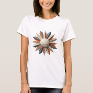 Spielerisch Grau ABSTRACT ART Kunstprint T-Shirt