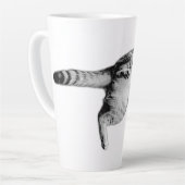 Spielerisch in Schwarz und Weiß Gedreht Milchtasse (Linke Ecke)