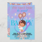 spielerisch kinderähnliche Babyspielerin Einladung (Vorne/Hinten)