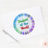 Spielerisch "Student der Woche"! Aufkleber (Umschlag)