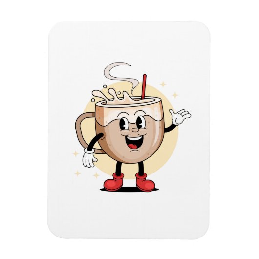 Spielerisch und liebenswert Kaffee Magnet (Vertikal)