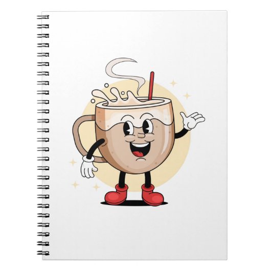 Spielerisch und liebenswert Kaffee Notizblock (Vorderseite)