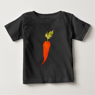 Spielerische Aquarell-Karotte Baby T-shirt