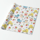 Spielerische Babys Geschenkpapier (Ungerollt)