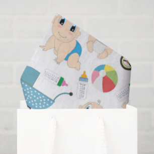 Spielerische Babys Seidenpapier