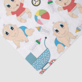Spielerische Babys Seidenpapier (Detail)