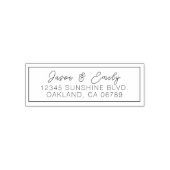 spielerische Briefmarke der SkriptRücksendeadresse Permastempel (Design)