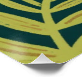 Spielerische Dschungelaffen-Zitat-Kunst Poster (Ecke)