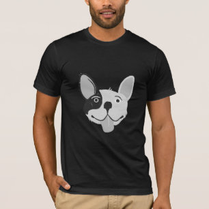 Spielerische französische Bulldogie-Illustration T-Shirt