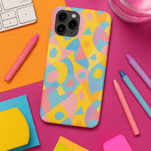 Spielerische funky amorphe Formen Buntstift Kunst iPhone 16 Pro Max Hülle