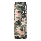 Spielerische Huntress, Niedliche Camouflage Thermosbecher (Rückseite)