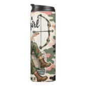 Spielerische Huntress, Niedliche Camouflage Thermosbecher (Nach rechts gedreht)