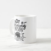 spielerische Illustration, kein Zitat von Morgenme Kaffeetasse (Vorderseite Links)