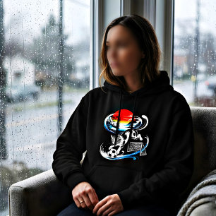 Spielerische japanische Fußball-Katzen-Frauenhoodi Hoodie
