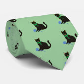 Spielerische Katze Krawatte (Gerollt)