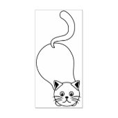 spielerische Katzenkunst-Briefmarke Gummistempel (Prägung)