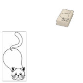 spielerische Katzenkunst-Briefmarke Gummistempel (Stempel)