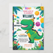 spielerische Kinder niedliche Jungs T drei 3. Einladung (Vorderseite)