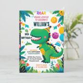 spielerische Kinder niedliche Jungs T drei 3. Einladung (Stehend Vorderseite)