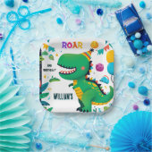 spielerische Kinder niedliche Jungs T drei 3. Pappteller (Party)