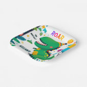 spielerische Kinder niedliche Jungs T drei 3. Pappteller (Gewinkelt)