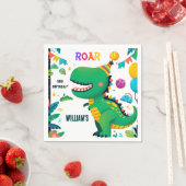 spielerische Kinder niedliche Jungs T drei 3. Serviette (Beispiel)