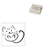 spielerische Kitten Art Briefmarke Gummistempel (Stempel)