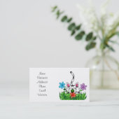 Spielerische Miezekatze Visitenkarte (Stehend Vorderseite)