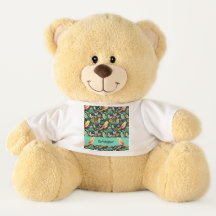Spielerische Papageien: Teddy mit tropischen Farbe