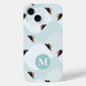 Spielerische Pinguine, die auf dem Schneepattern g Case-Mate iPhone Hülle (Rückseite)