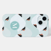 Spielerische Pinguine, die auf dem Schneepattern g Case-Mate iPhone Hülle (Rückseite (Horizontal))