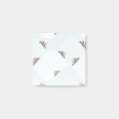 Spielerische Pinguine, die auf dem Schneepattern g Post-it Klebezettel (Vorderseite)