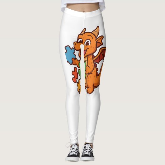 Spielerische Puzzle Dragons Leggings (Vorderseite)