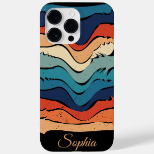 Spielerische Retro-Regenbogenstreifen für individu Case-Mate iPhone 14 Pro Max Hülle