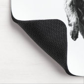 Spielerische rote Spur Mousepad (Ecke)