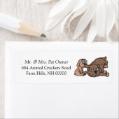 Spielerische Rücksendeadressen-Aufkleber-Sticker f (Insitu)