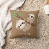 Spielerische Schläge Mädchen fügen die Dekoration Kissen (Decke)