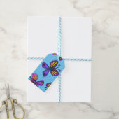 Spielerische Schmetterlinge Geschenkanhänger (Mit Garn)