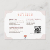 Spielerische Sommer-Blumendetails-Abschlusskarte Begleitkarte (Vorderseite)