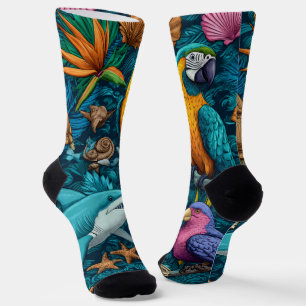 Spielerische Sommer-Tier-Crew-Socken-Geschenk Socken