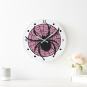 Spielerische Spinnen-Netz-enorme Spinne Große Wanduhr (Zuhause)
