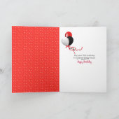 spielerische Tabbykatze zum 70. Geburtstag Karte (Innenseite)