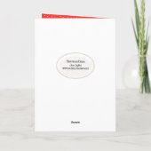 spielerische Tischkatze für 106. Geburtstagskarte Karte (Rückseite)