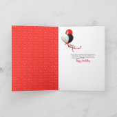 spielerische Tischkatze zum 33. Geburtstag Karte (Innenseite)