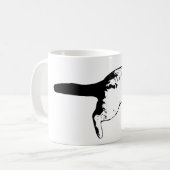 Spielerische Überraschung in feiner Tinte Kaffeetasse (Vorderseite Links)