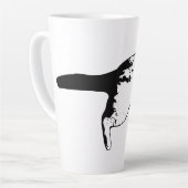 Spielerische Überraschung in feiner Tinte Milchtasse (Linke Ecke)