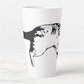 Spielerische Überraschung in feiner Tinte Milchtasse (Vorderseite)