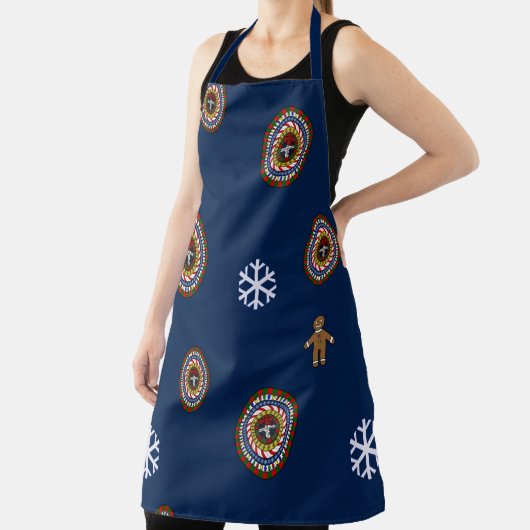 Spielerische Weihnachts-All-over-Print-Schürze Schürze (InSitu)