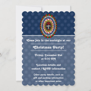 Spielerische Weihnachtszeit-Party Einladung