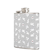 Spielerische Westies Flasche Flachmann (Links)